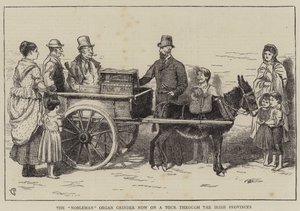 The Nobleman Organ Grinder now on a Tour through the Irish Provinces by Alfred Chantrey Corbould